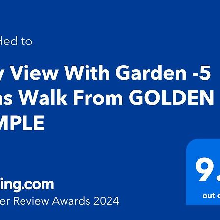 City View With Garden -5 Mins Walk From Golden Temple Amritsar Eksteriør billede